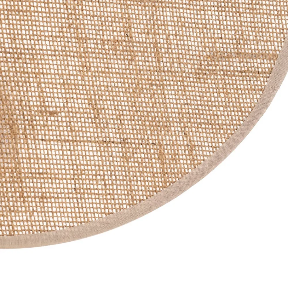 TK Lighting Væglamper > Pulse væglampe, jute-skærm, naturbrun, Ø 30 cm