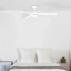FARO BARCELONA Loftventilatorer > Punt M loftventilator, DC, LED-lampe, hvid