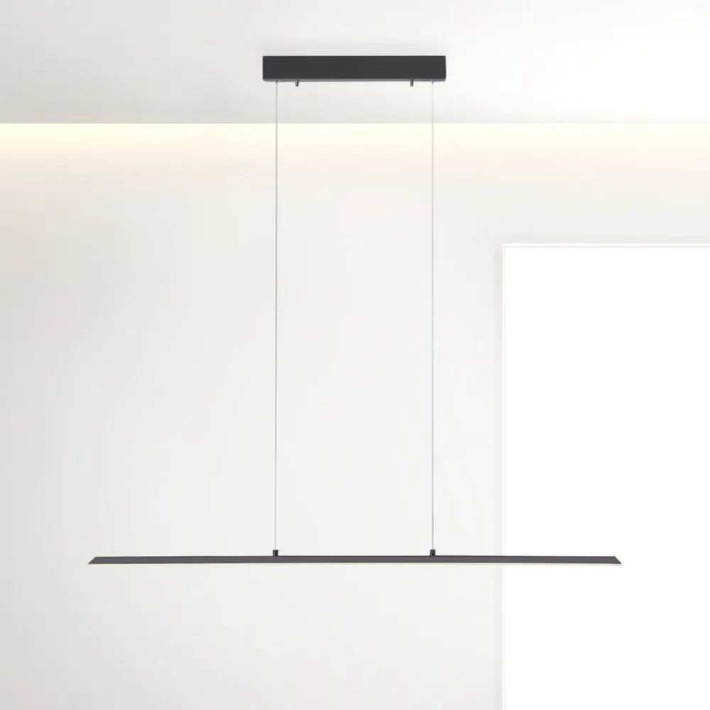 PURE Pendellamper > LED hængelampe Lite, antracit, 100 cm, CCT, dæmpbar