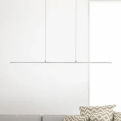 Pendellamper ^ PURE LED hængelampe Lite, sølv, 100 cm, CCT, dæmpbar