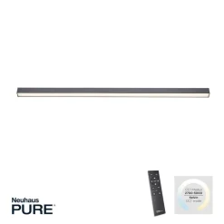 Loftlamper|Loftlamper ^ PURE LED-loftlampe Lines, 110 cm, antracit, CCT, fjernbetjening