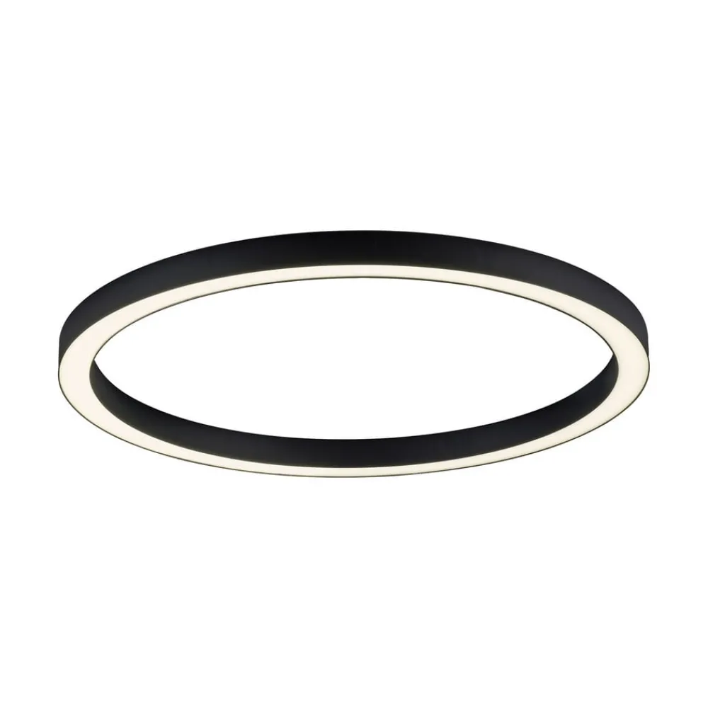 Loftlamper|Loftlamper ^ PURE LED-loftlampe Lines, Ø 70 cm, antracit, CCT, fjernbetjening
