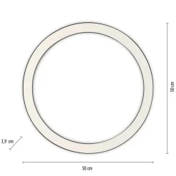 Loftlamper ^ PURE LED-loftlampe Lines, Ø 50 cm, antracit, CCT, fjernbetjening