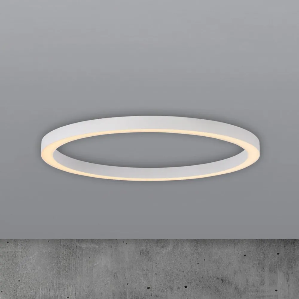 PURE Loftlamper|Loftlamper > LED-loftlampe Lines, Ø 70 cm, hvid, CCT-fjernbetjening