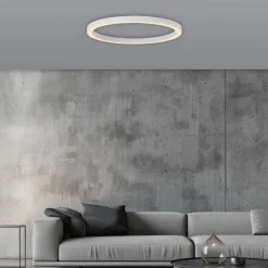 PURE Loftlamper|Loftlamper > LED-loftlampe Lines, Ø 70 cm, hvid, CCT-fjernbetjening