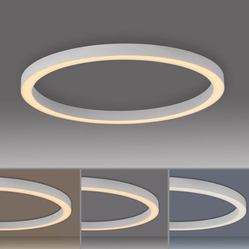 PURE Loftlamper|Loftlamper > LED-loftlampe Lines, Ø 70 cm, hvid, CCT-fjernbetjening