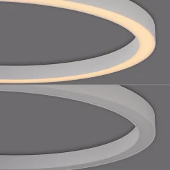 PURE Loftlamper|Loftlamper > LED-loftlampe Lines, Ø 70 cm, hvid, CCT-fjernbetjening
