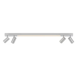 PURE Loftlamper > LED-loftlampe Lines, 120 cm, sølv, fjernbetjening