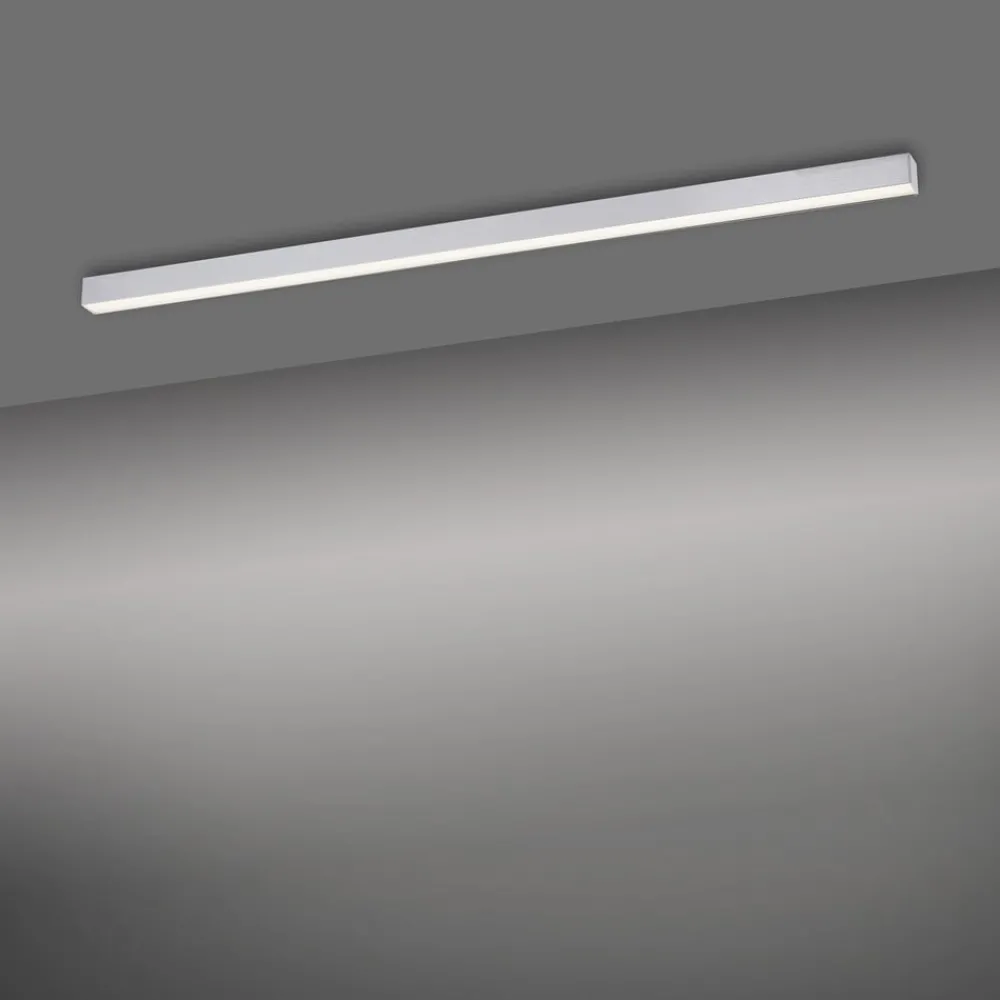 PURE Loftlamper|Loftlamper > LED-loftlampe Lines, 110 cm, sølv, CCT, fjernbetjening