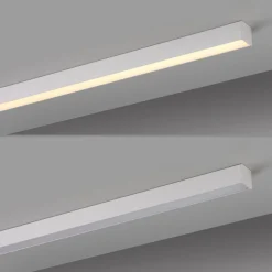 Gang|Loftlamper ^ PURE LED-loftlampe Lines, hvid, 110 cm, CCT, fjernbetjening