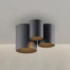 PURE Loftlamper > LED-loftlampe til badeværelset Point, sort, længde 18 cm, 3 lyskilder