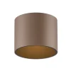 PURE Loftlamper > LED-loftlampe til badeværelset Point, bronzefarvet, Ø 18 cm, IP44