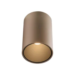 PURE Loftlamper > LED-loftlampe til badeværelset Point, bronzefarvet, Ø 6 cm, IP44