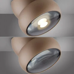 PURE Loftlamper|Spotlights > LED-loftspot Move, Ø 12 cm, bronzefarvet, metal/glas