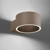 PURE Væglamper|Væglamper > LED-væglampe Clipse, bronzefarvet, aluminium Ø 15 cm