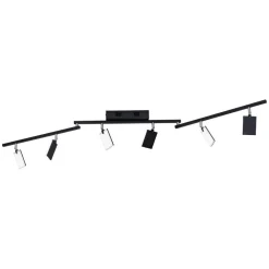 PURE Loftlamper|Loftlamper > Mira loftlampe 6 lk, fjernbetjening CCT, sort