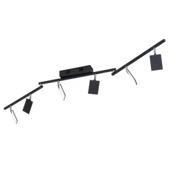 PURE Loftlamper|Loftlamper > Mira loftlampe 6 lk, fjernbetjening CCT, sort
