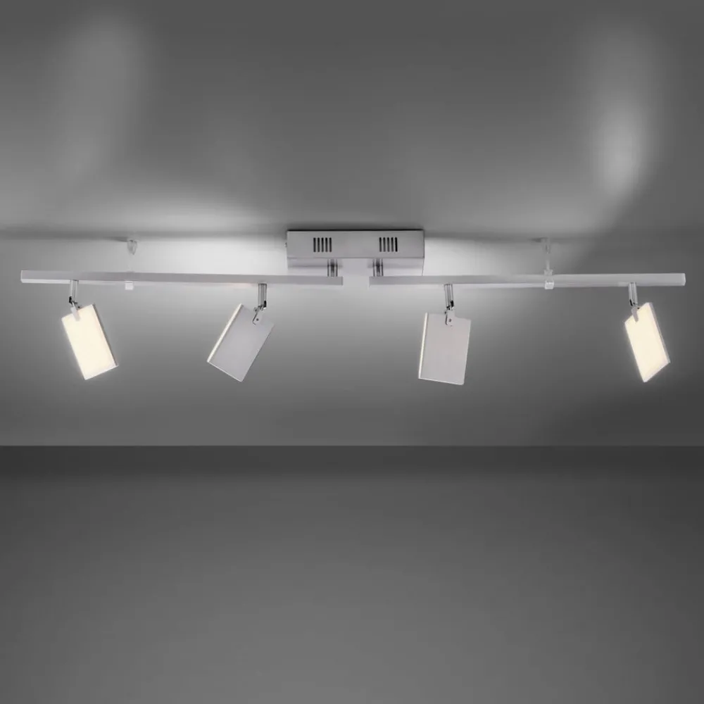 PURE Loftlamper > Mira loftlampe 4 lk, fjernbetjening CCT, alu