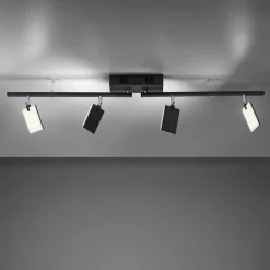 Loftlamper ^ PURE Mira loftlampe 4 lk, fjernbetjening CCT, sort