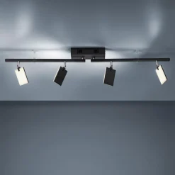 Loftlamper ^ PURE Mira loftlampe 4 lk, fjernbetjening CCT, sort