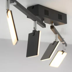 Loftlamper ^ PURE Mira loftlampe 4 lk, fjernbetjening CCT, sort