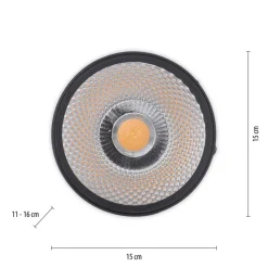 Loftlamper|Spotlights ^ PURE Nola LED-loftlampe, 1 lyskilde, sort