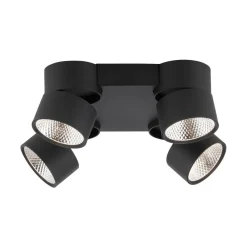 Loftlamper ^ PURE Nola LED-loftlampe, 4 lyskilder, sort