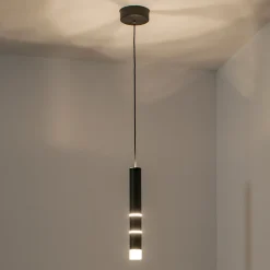 PURE Pendellamper > Vega LED-hængelampe, 1 cylinder, sort