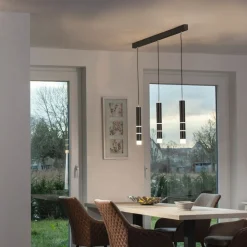 PURE Pendellamper > Vega LED-hængelampe, 3 cylindere, sort