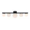 Markslöjd Loftlamper > Puro loftlampe til bad, sort, 5 lyskilder, glas