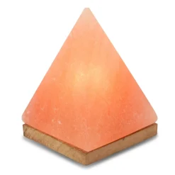 Wagner Life Dekorationsbelysning|Bordlamper > Pyramide saltlampe med sokkel, ravgul