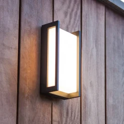 Væglamper ^ LUTEC connect Qubo udendørs LED-væglampe, RGBW smart styring