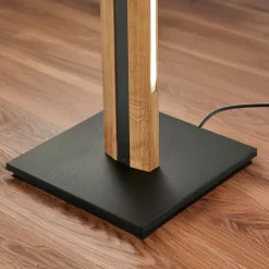 Quitani Gulvlamper|Gulvlamper > Elis LED-gulvlampe, eg/sort