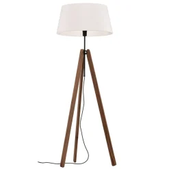 Gulvlamper ^ Quitani gulvlampe Reba, stativ, chintz hvid