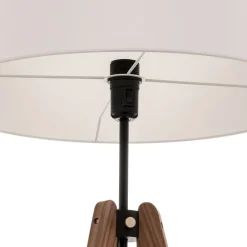 Gulvlamper ^ Quitani gulvlampe Reba, stativ, chintz hvid