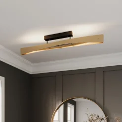 Quitani Loftlamper > LED-loftslampe Lian, messing, sort