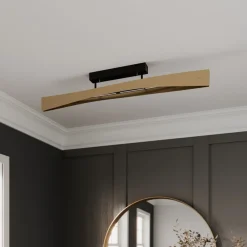Quitani Loftlamper > LED-loftslampe Lian, messing, sort