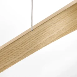 Pendellamper|Pendellamper ^ Quitani LED-pendellampe Hiba, eg natur, længde 148 cm
