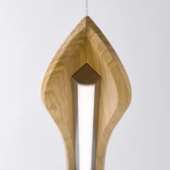 Pendellamper|Pendellamper ^ Quitani LED-pendellampe Hiba, eg natur, længde 148 cm