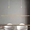 Quitani Pendellamper|Pendellamper > LED-pendellampe Tolu, længde 119 cm, messing