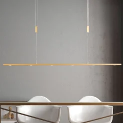 Quitani Pendellamper|Pendellamper > LED-pendellampe Tolu, længde 119 cm, messing