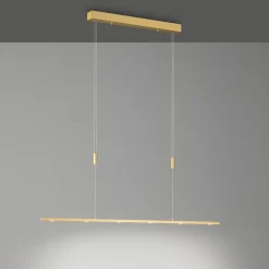 Quitani Pendellamper|Pendellamper > LED-pendellampe Tolu, længde 119 cm, messing