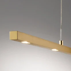 Quitani Pendellamper|Pendellamper > LED-pendellampe Tolu, længde 119 cm, messing