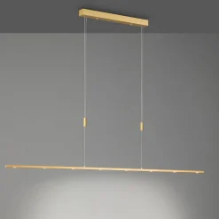 Pendellamper|Pendellamper ^ Quitani LED-pendellampe Tolu, længde 179 cm, messing