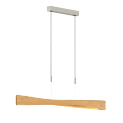 Pendellamper|Pendellamper ^ Quitani LED-pendel Lian, egetræ