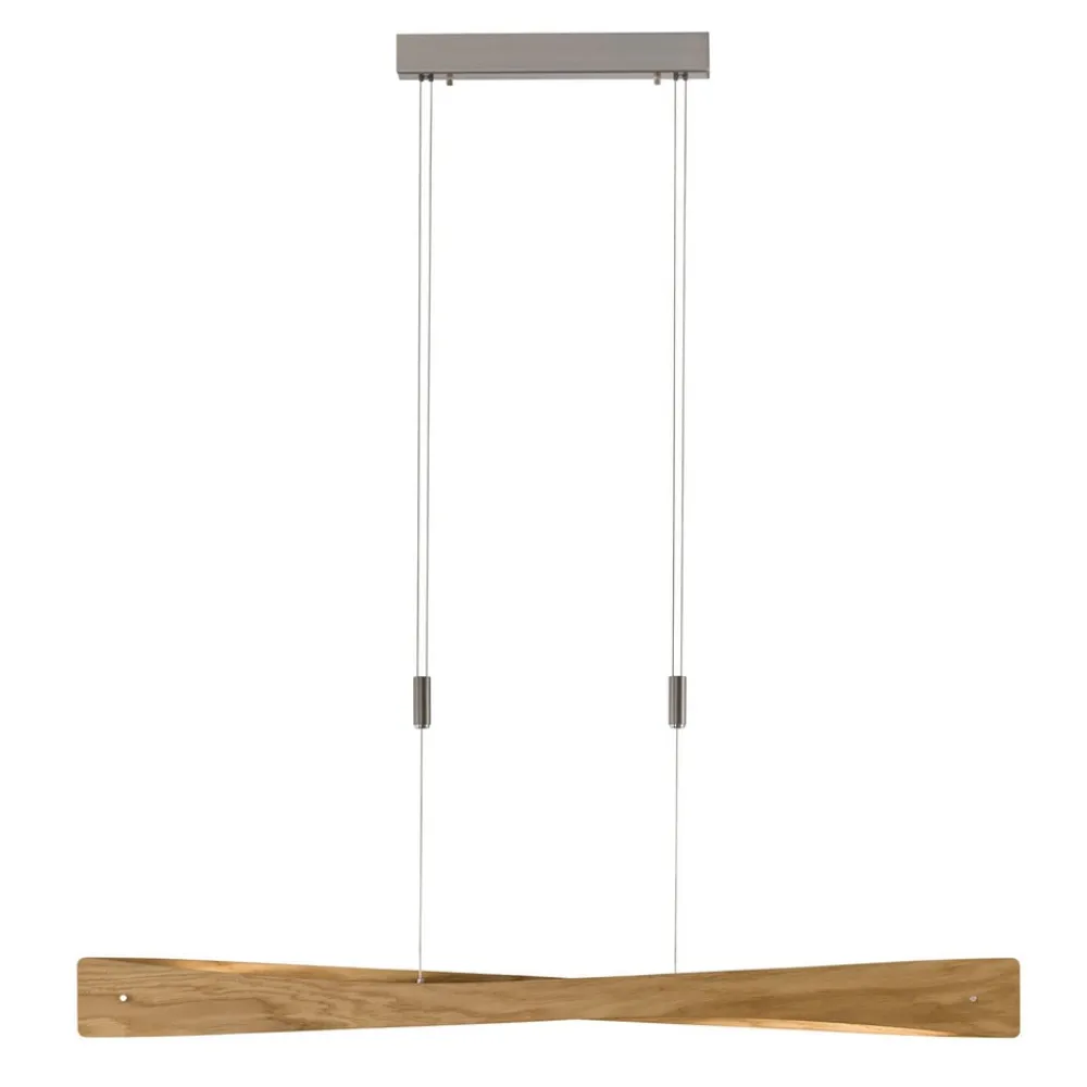 Pendellamper|Pendellamper ^ Quitani LED-pendel Lian, egetræ