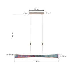 Pendellamper|Pendellamper ^ Quitani LED-pendel Lian, guldoxideret