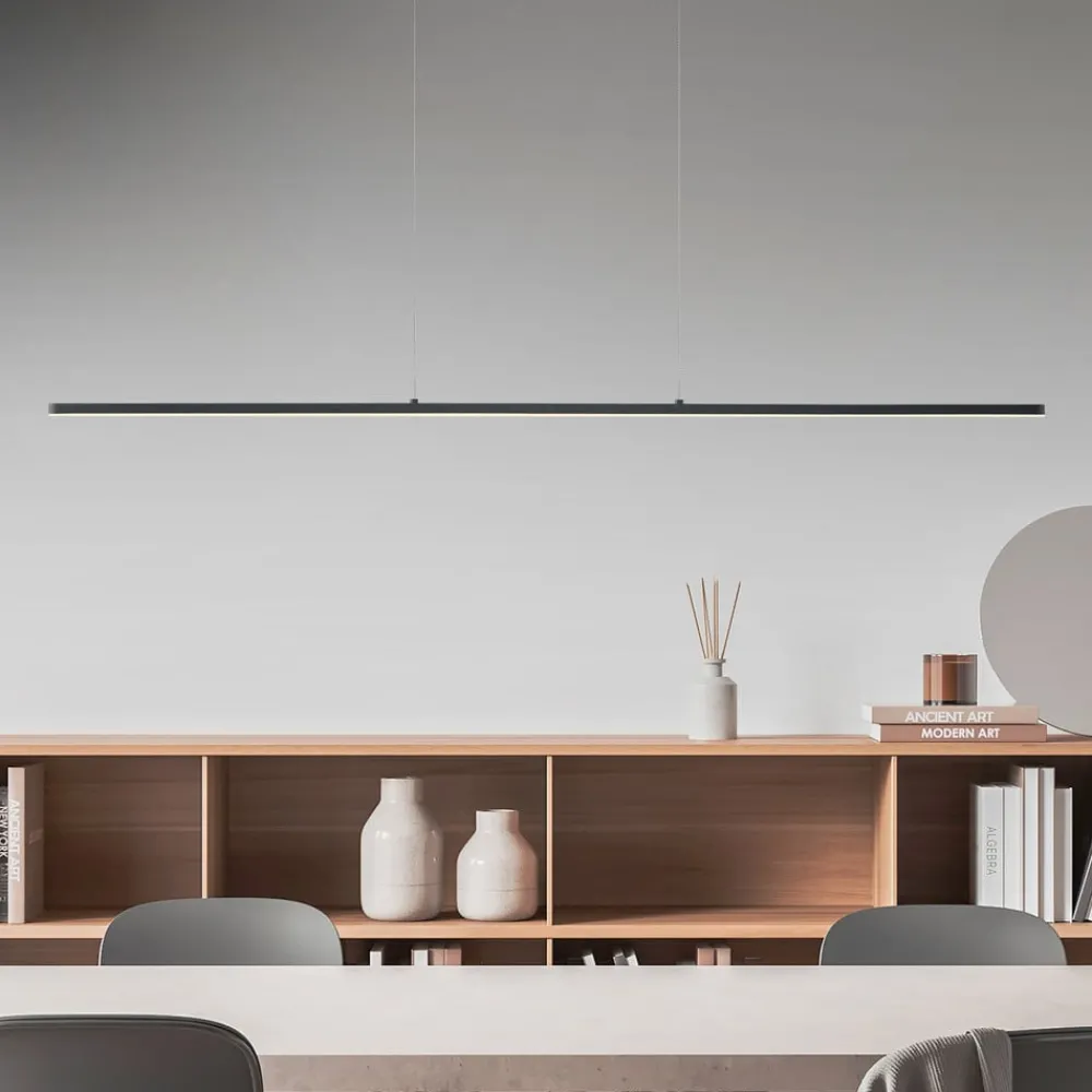 Quitani Pendellamper|Pendellamper > LED-pendel Margita, længde 118 cm, sort