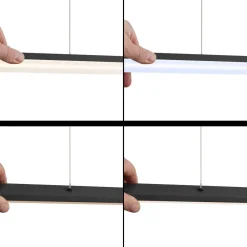 Quitani Pendellamper|Pendellamper > LED-pendel Margita, længde 118 cm, sort