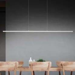 Quitani Pendellamper > LED-pendel Margita, længde 118 cm, sølv